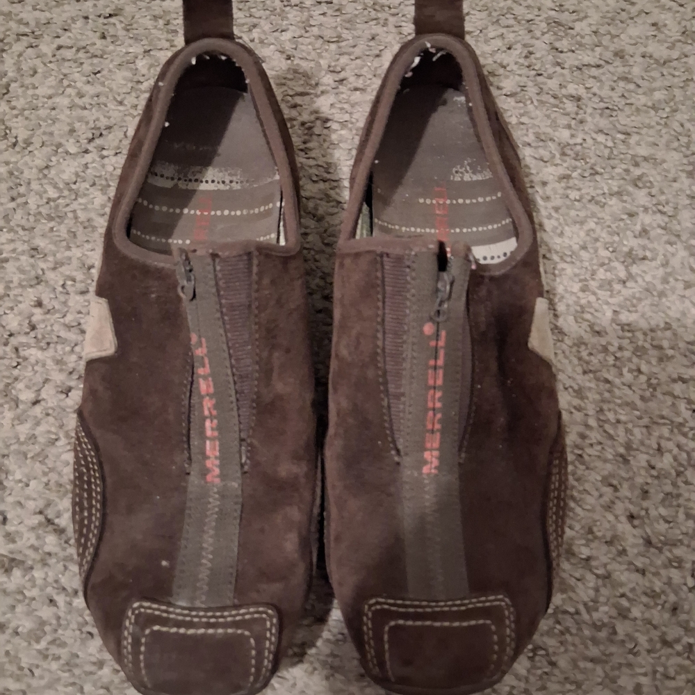 Womens Merrell Dark Brown Slip-On Loafers